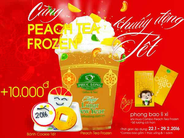 Cùng Peach Tea Frozen khuấy động Tết