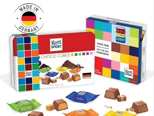 RITTER SPORT - Socola chia sẻ ngọt ngào,Thêm màu vịTết